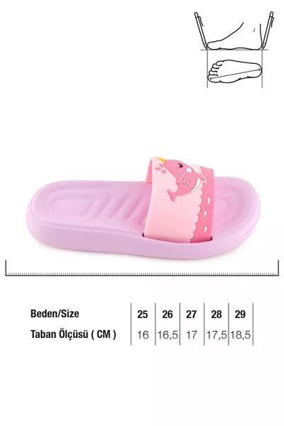 Yazlık Kız Çocuk Eva Banyo Havuz Plaj Terlik