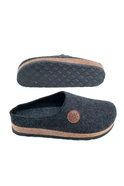 Chaussons Homme à Semelle Confortable pour Maison et Jardin en Base de Champignon d'Hiver