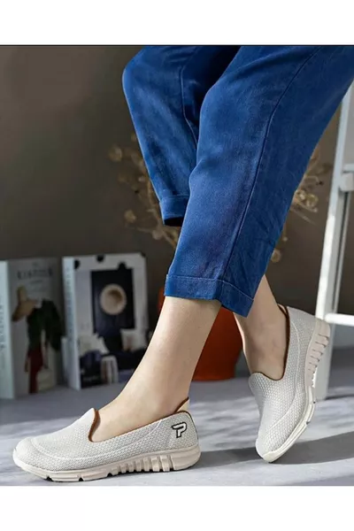 Chaussures de sport décontractées pour femmes, crème beige, quotidiennes, sans lacets, confortables, légères, mémoire, pour maman