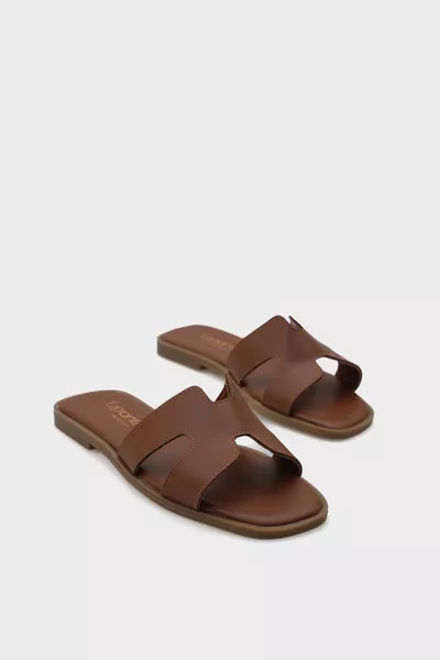 شبشب نسائي من الجلد من هالسي