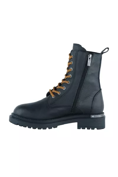 حذاء نسائي أسود من نوع Dsc Rebel بسحاب ورباط