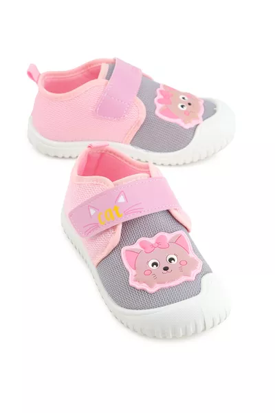 Chaussures d'été pour fille, semelle confortable, scratch réglable, en lin, pour un usage quotidien