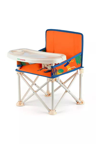 كرسي طعام محمول قابل للطي للأطفال من عمر 0-4 سنوات كرسي تخييم للأطفال