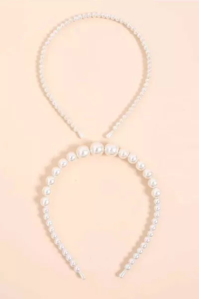 Women's Pearly Pearl Tiara Set