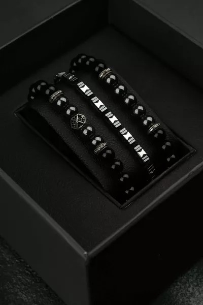 Набор из 3 мужских браслетов