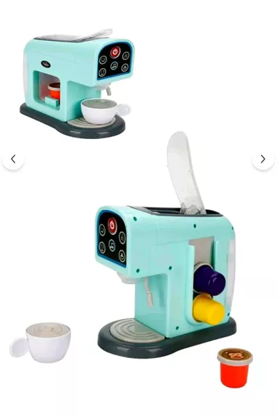آلة قهوة كبسولية بصوت وضوء مع مجموعة مطبخ