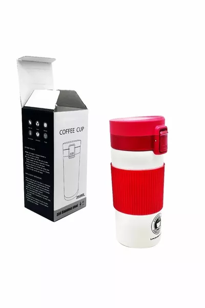 ترمس كوب من الفولاذ المقاوم للصدأ بشاشة رقمية تعمل باللمس ومؤشر درجة الحرارة بالمللي لتر