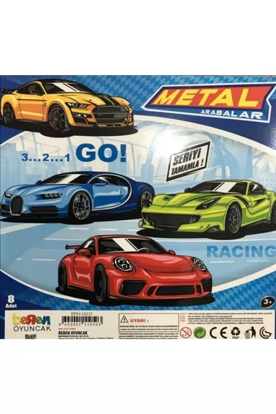 سيارات معدنية من 8 قطع