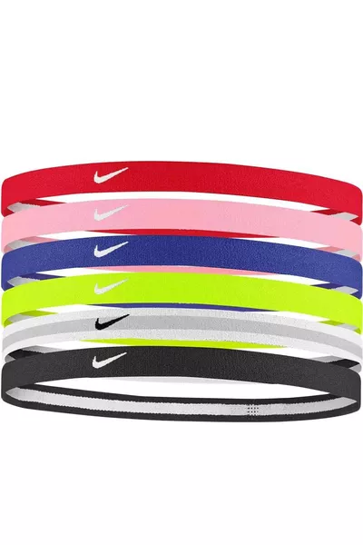 Y Swoosh Sport Headbands 6 Pk Unisex Hair Band N....OS-Multicolor