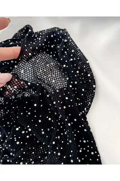 Shiny Taşlı Bodysuit