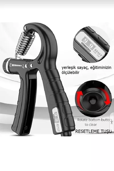 Adjustable (with counter) Hand Grip  Kg Adjustable Wrist Muscle Strengthening Device Non-Slip Vein Revealer