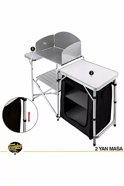 Funky Chaırs Katlanabilir Portatif Kamp Mutfağı
