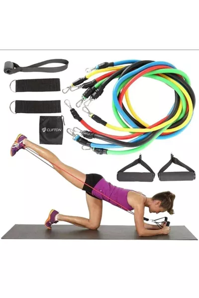 Satz mit Widerstands- und Übungsbändern