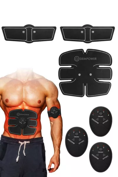 جهاز EMS لتقوية عضلات البطن وتكبير العضلات بستة أوضاع - محمول، يحرق الدهون، يشكل الجسم