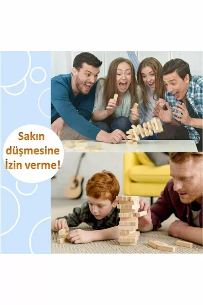 Gioco di Equilibrio a Pezzi Jenga in Legno