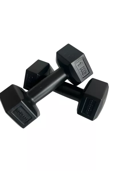 1 Kg x 2 Pieces Black Dumbbell Weight Set