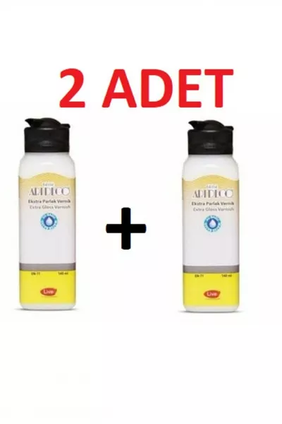 Водоразтворим свръхбляскав лак 2 броя (2 x  мл)