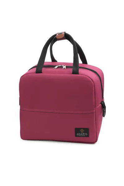 حقيبة طعام بسعة 7 لتر للتدفئة والتبريد، ترمس حراري للتخييم والنزهات، حقيبة ثلج مبردة (فوشيا)