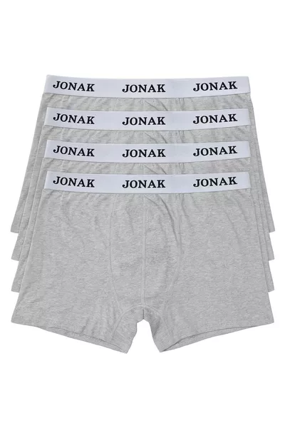 Kids' Gray Boxer Cotton Stretch 5-Pack