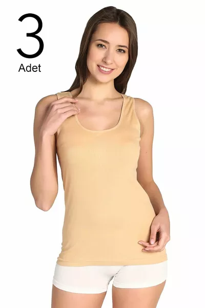 Donna Pacco da 3 Canottiere  Nero S