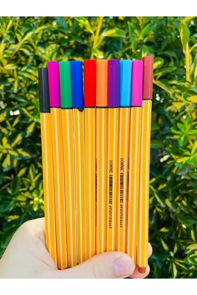 Набор цветных ручек с тонким наконечником