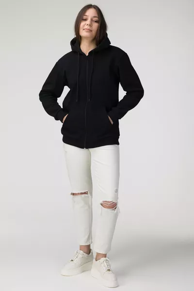 كارديجان أسود كبير الحجم للجنسين