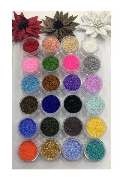  цвята Miyuki Delica мъниста /0 с кутия от  броя Miyuki Delica