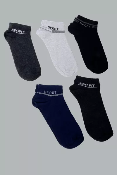 9-Pack Unisex Sport Short Socks Assorted Colors