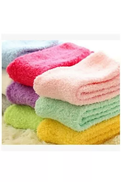 3 paires de chaussettes de sommeil en laine d'hiver multicolores pour femmes