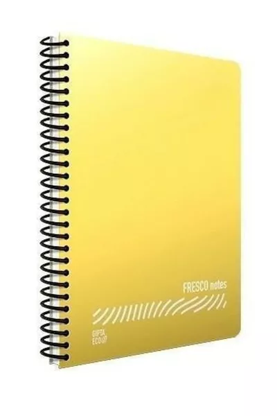 Fresco Notebook Spiral Plain Plastic   Pages Squared