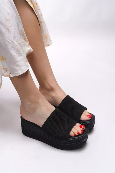 Kysfaen Kadın Terlik  Siyah