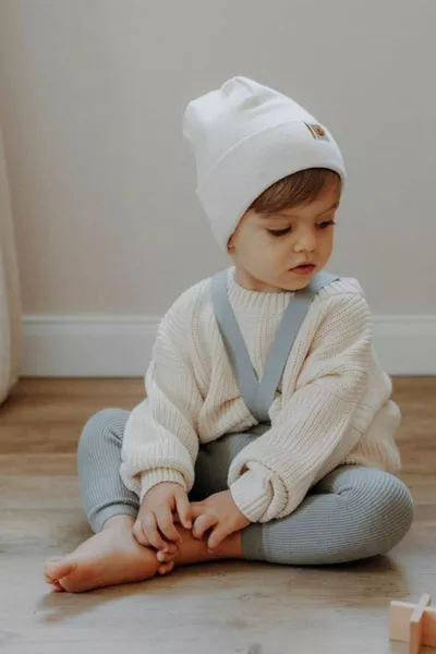 Unisex Baby-kids Crew Neck Knit Sweater 6 Months-5 Years