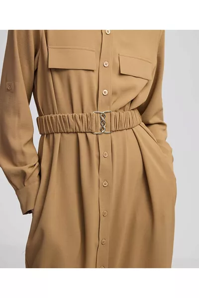 Hemdkleid mit Metallverschluss