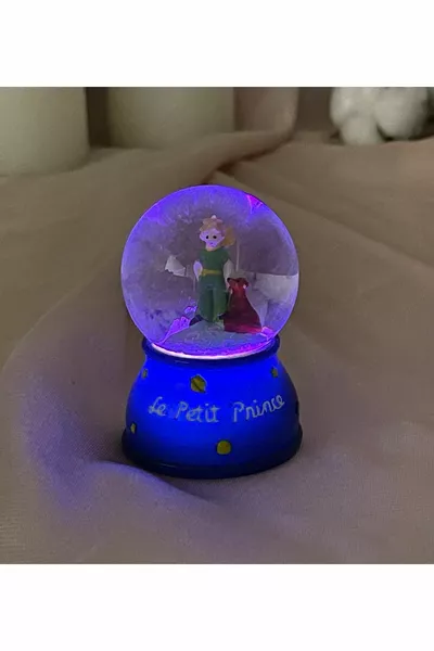 Маленький принц Мини светящийся снежный шар
