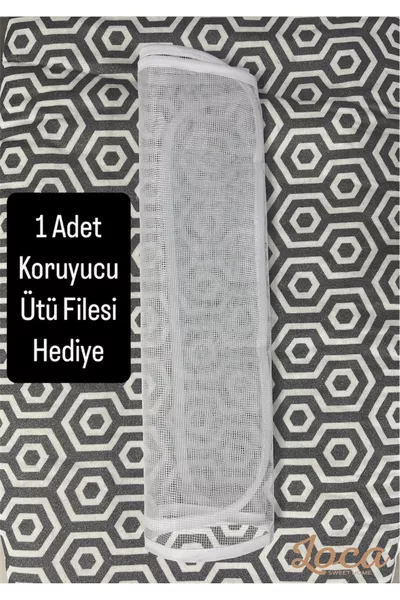 غطاء طاولة مكواة من قطن ٪ (مع هدية) (* سم) بسطح مقاوم للاشتعال وإسفنج سميك 5 ملم - تصميم جديد