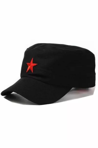 Starred Fidel Castro Che Guevara Hat Black Color