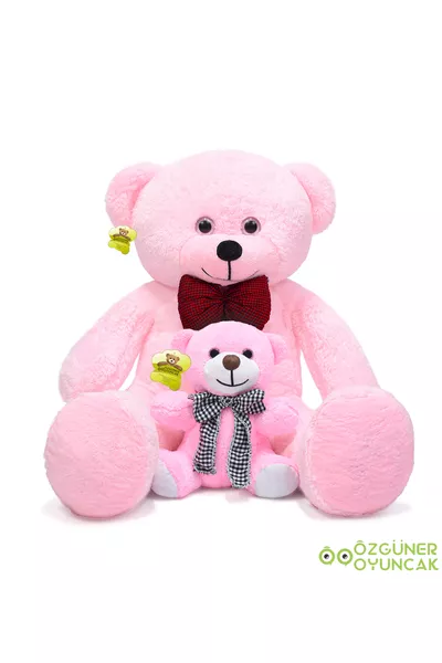 دبدوب كبير مربوط بفيونكة مع  صغار (% محلي) وردي