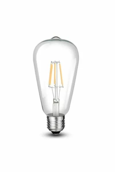  8 W Long Filament Rustic LED Bulb White  Lumens 