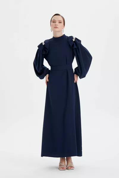 Lacivert Mia Elbise