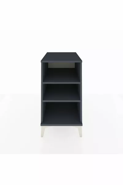 Kronos Nightstand 2-Shelf Anthracite-Anthracite
