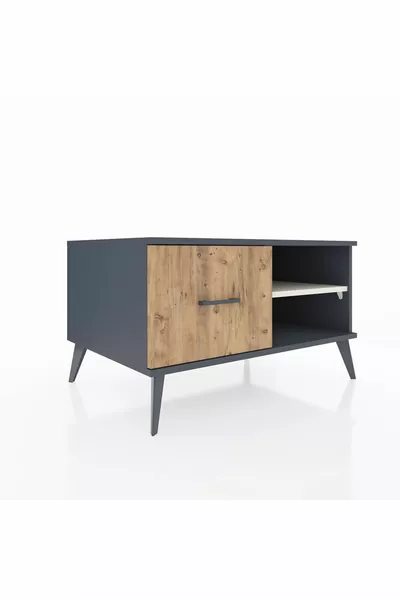 خزانة كرونوس بدرج واحد ورف واحد أنترسيت-أيتاشي/صنوبر