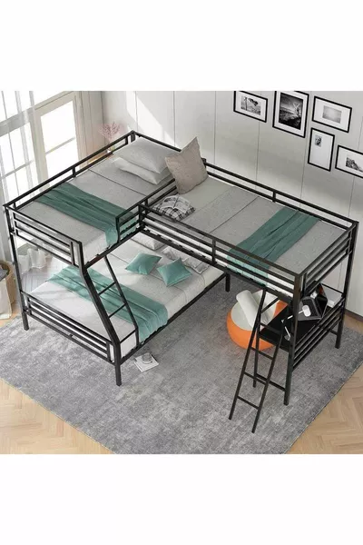 Design Triple Work Desk Bunk Bed