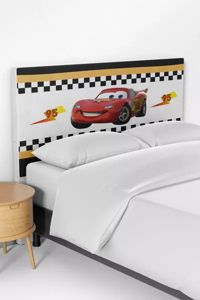 Copertura per testiera di letto per bambini con motivo Saetta McQueen