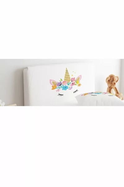 База Чехол для Заголовка Единорог с Цветочным Венком