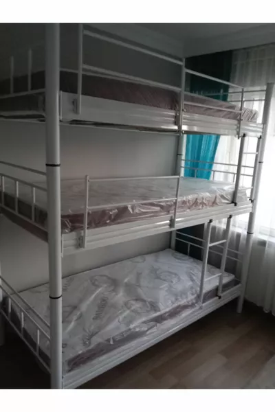 3-Tier Basic Metal Bunk Bed