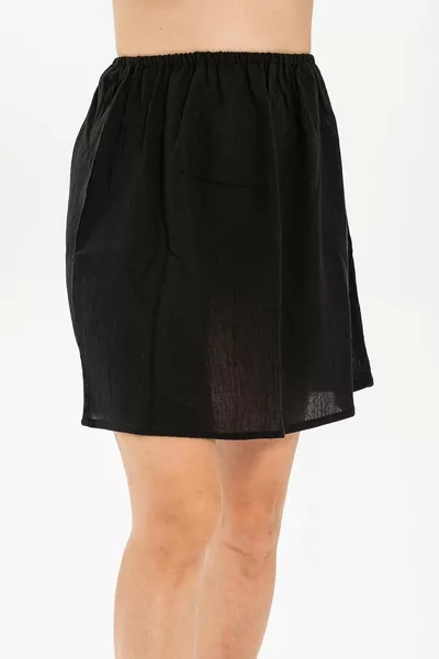 Petticoat Chiffon Mini Cotton Short Skirt Lining Knee-Length Women's Petticoat Black