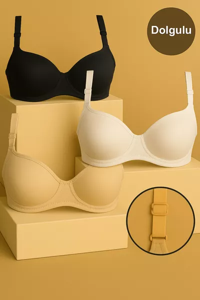 صدرية بثلاثة طبقات مُدعَّمة | استخدام يومي مريح – بتصميم أنيق ومدعَّم بأسلاك