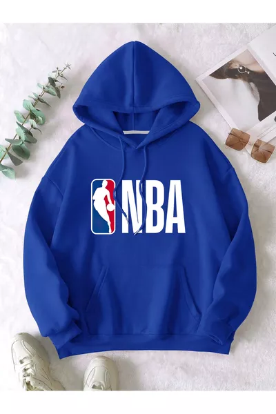 Sweat à capuche oversize unisexe pour hommes/femmes BASKET, imprimé coloré personnalisé