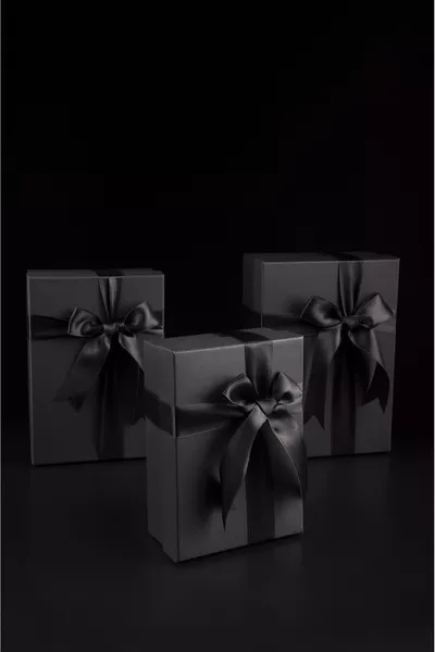 Подаръчна кутия - Кутия за годеж с торбичка - Сатенена панделка