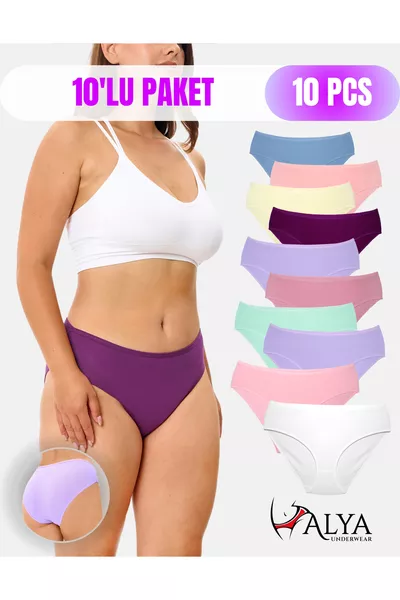 Women's Cotton Briefs, Colorful, Plus Size Underwear -Pack ()